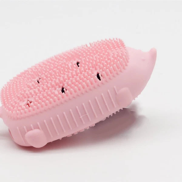 Bath Brush Silicone Body Scrubber Shower Child Baby Portable Double Sided