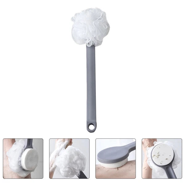 1pc Body Cleaning Brush Bath Exfoliating Brush Back Scrubber Brush (Gray)
