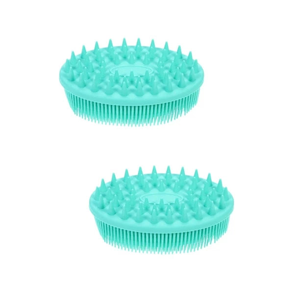 2 Pack Silicone Bath Brush Man Child Baby Adult Shower Practical
