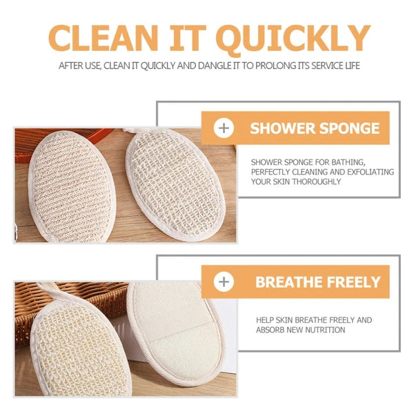 6 Pcs Bath Scrubber Body Sponges for Shower Baby Exfoliator Brush