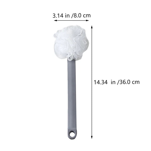 1pc Body Cleaning Brush Bath Exfoliating Brush Back Scrubber Brush (Gray)