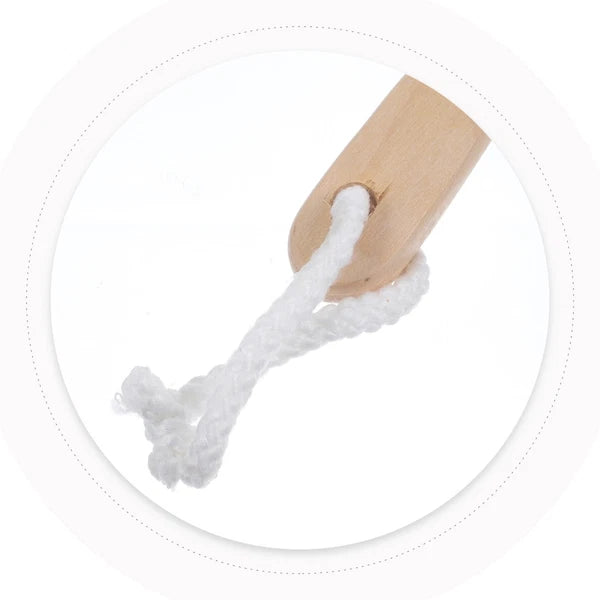 2 Pcs Miss Bath Brushes Long Handles for Elderly Soft Back Scrubber Shower