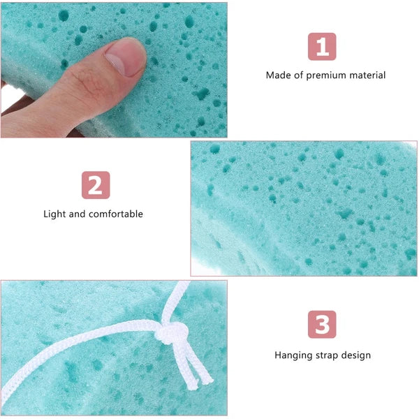 5Pcs Durable Body Bath Wipe Shower Exfoliating Sponge Body Brush Mixed Color