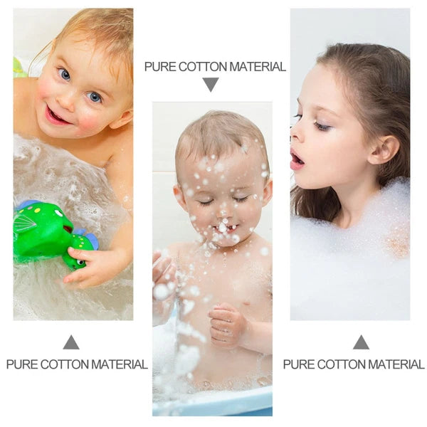 2 Pcs Baby Bath Sponge Infant Shower Rubbing Scrubber Body Bath Brush PVA