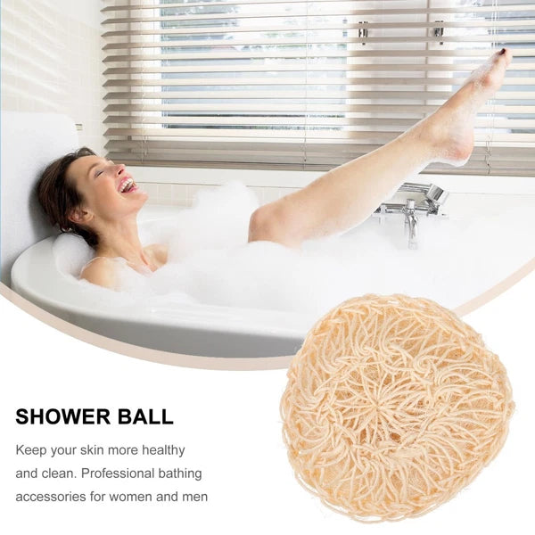 2 Pcs Sisal Bath Brush Man Mother Products Washing Scrubbers Shower Balls
