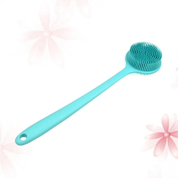 Silicone Bath Brush Back Exfoliator for Shower Body Care Long Handle