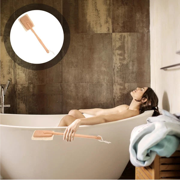 Back Massage Brush Scrubbing with Long Handle for Shower Exfoliating