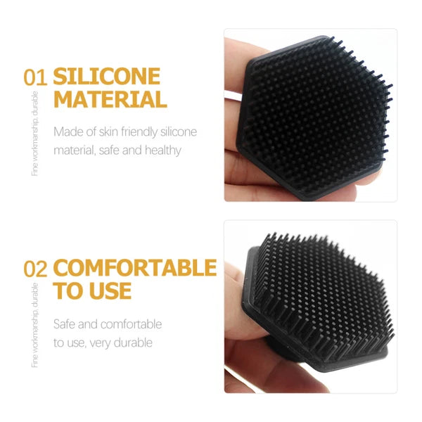 African Net Sponge Silicone Face Brush Scalp Scrubber Bath Body Shaving