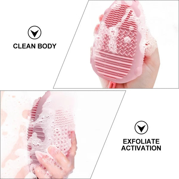 Bath Brush Child Scrubber Bathroom for Bathing Double Sided Shower
