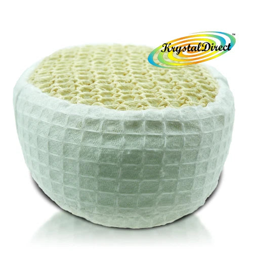 Manicare Cotton Waffle Body Exfoliating Sponge Bath Shower Scrub