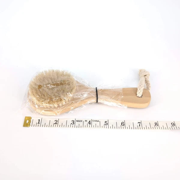Wooden Shower Bath Brush For Body Cleaning Short Handle Shower Bath Wooden