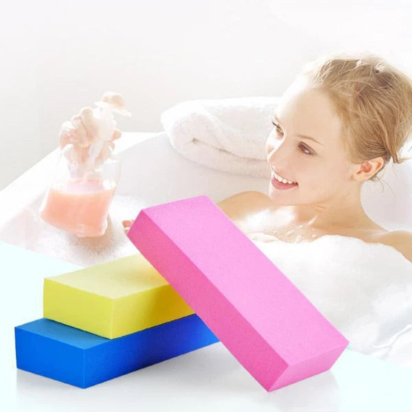 3 Pcs Sponge Cotton Exfoliating Brush Skin Moisturizer Shower Exfoliator