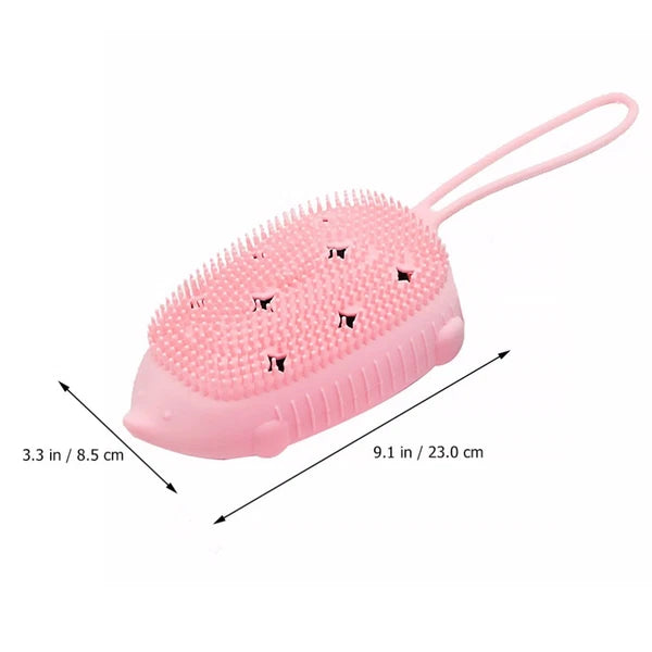 Bath Brush Child Body Silicone Scrubber Shower Bathroom for Bathing