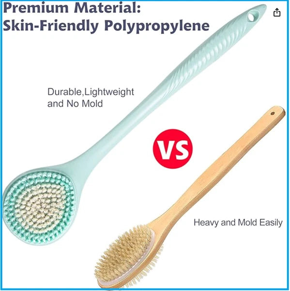 Back Bath Brush Long Handle for Shower - Soft Shower Brush for Men & Women,Back*