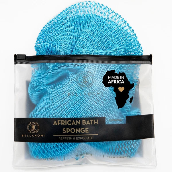 African Exfoliating Net Sponge from Nigeria 45" Long Back Scrubber