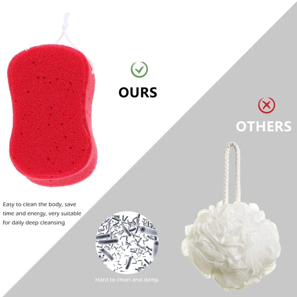 5Pcs Durable Body Bath Wipe Shower Exfoliating Sponge Body Brush Mixed Color