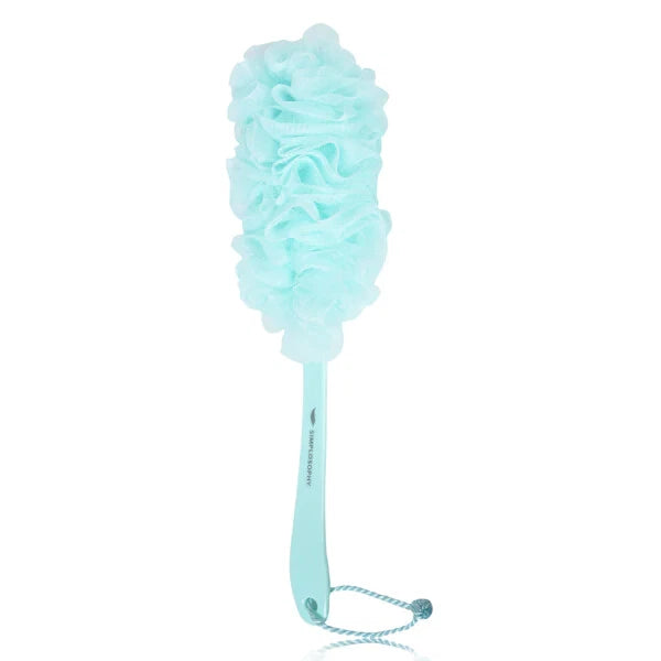 Cepillo de baño de mango largo de 18'', esponja de ducha de lufa cepillo de espa