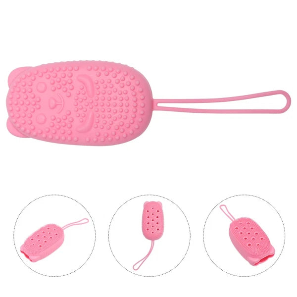 Skin Cleansing Brush Silicone Bath Scrubber Bath Body Brush Massaging Brush
