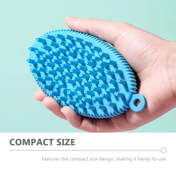 2 Pcs Bath Brush Man Newborn Body Silicone Scrubber Skin Cleaning