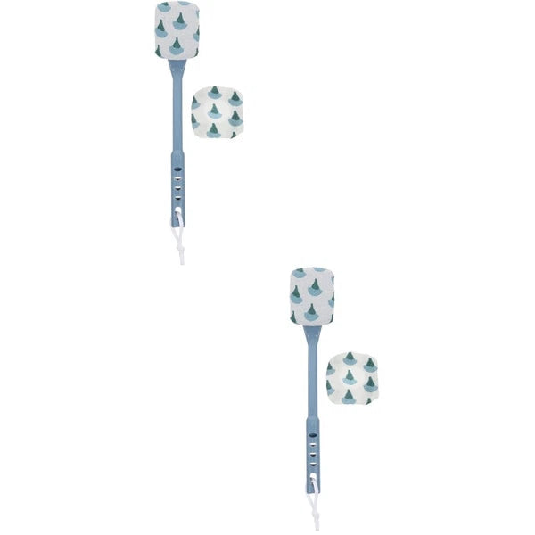 2 Pcs Scrub Bath Brush Back Shower Long Handle Scrubber for Use in
