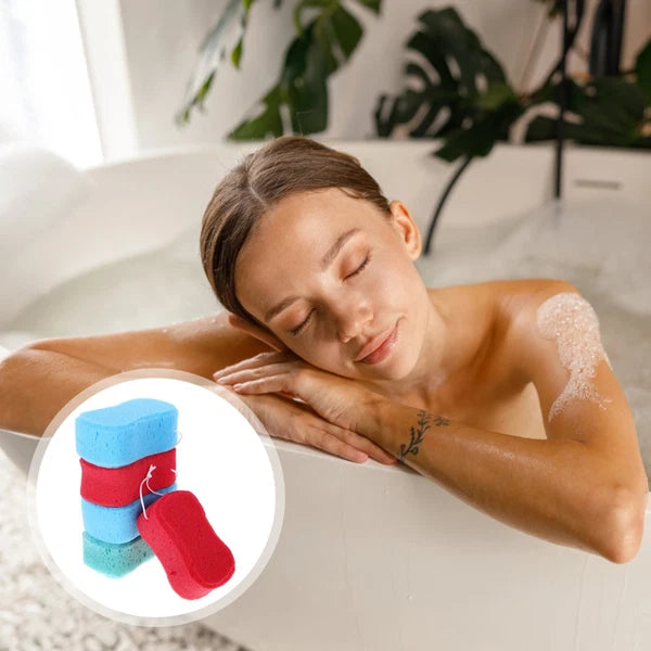 5Pcs Durable Body Bath Wipe Shower Exfoliating Sponge Body Brush Mixed Color