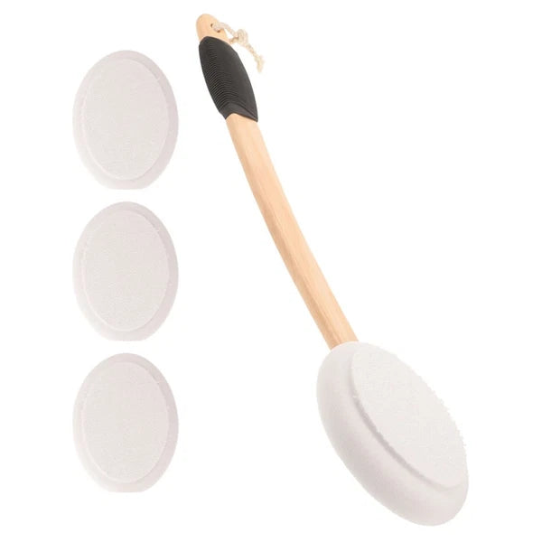 Anti- Bath Brush Set Back Exfoliator Elderly Cream Applicator for