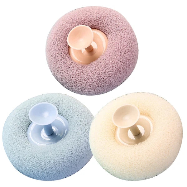3 Pcs Bath Brush Scrubber for Body Scrubbers Accessories