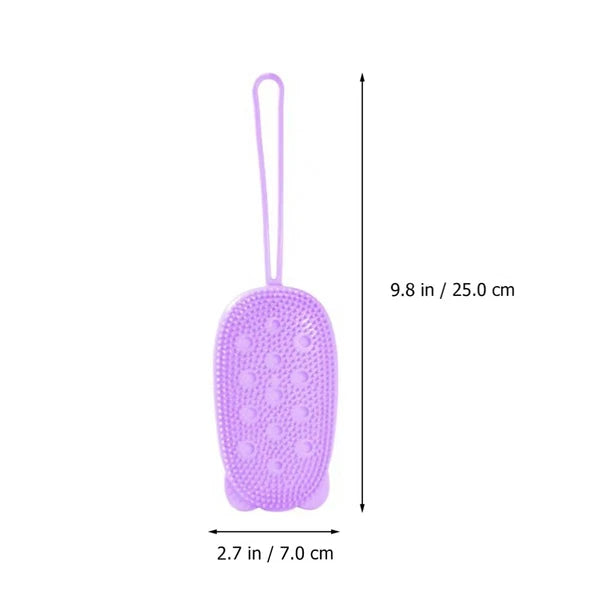 4 Pcs Silicone Bath Towel Men and Women Shower Exfoliating Brush Body
