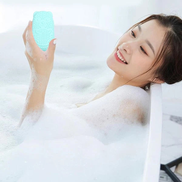 2 Pack Bath Scrubber Brush Exfoliating Body Shower Exfoliator Baby Back