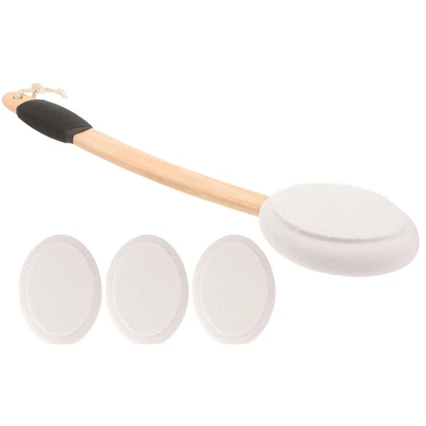 Back Applicator Anti- Bath Brush Set Baby Exfoliator for Putting on Cream
