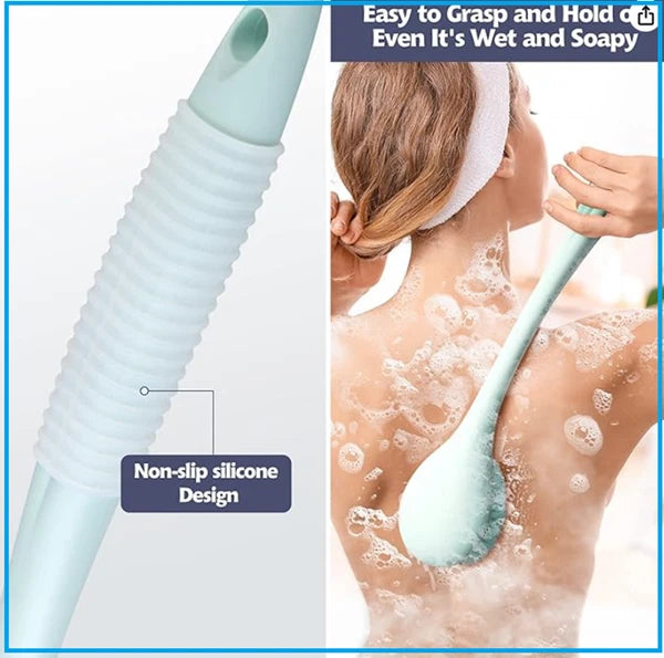 Back Bath Brush Long Handle for Shower - Soft Shower Brush for Men & Women,Back*