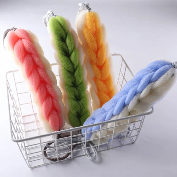 2 Pcs Bath Bar Miss Man Exfoliating Washcloth Back Scrubber Shower
