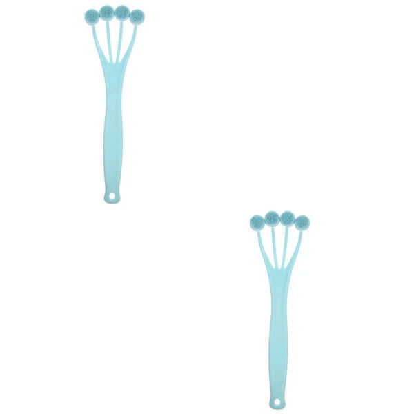 2 Pieces Exfoliating Bath Brush Miss Man Scrubber Practical Shower Body