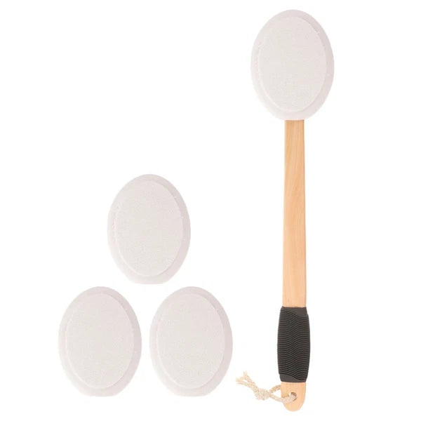 Back Applicator Anti- Bath Brush Set Baby Exfoliator for Putting on Cream
