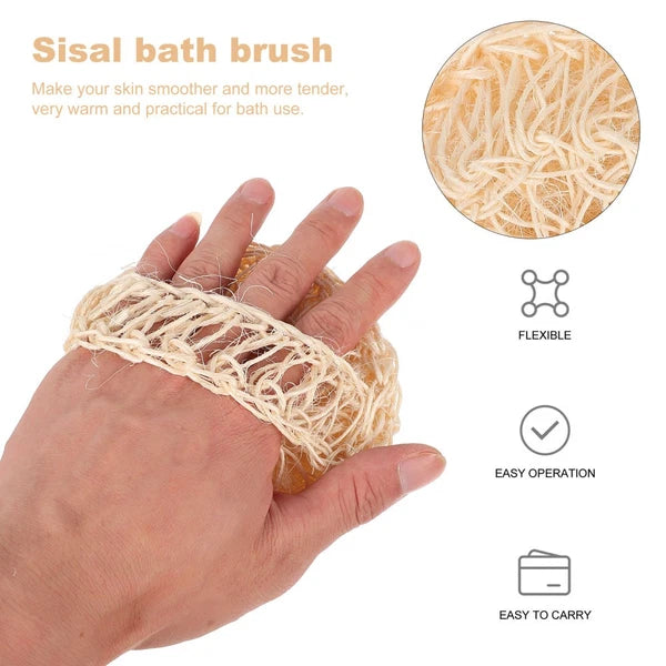 2 Pcs Sisal Bath Brush Man Mother Products Washing Scrubbers Shower Balls