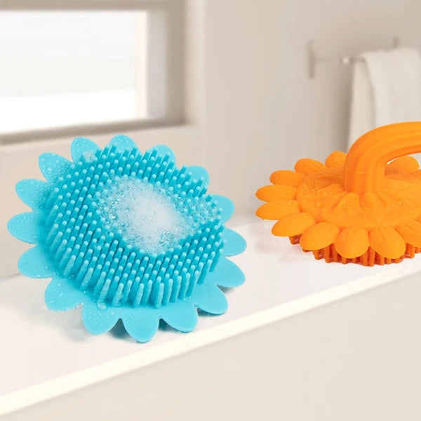 Shampoo Brush Durable Bath Brush for Baby Kids (Blue) bath brush for newborn