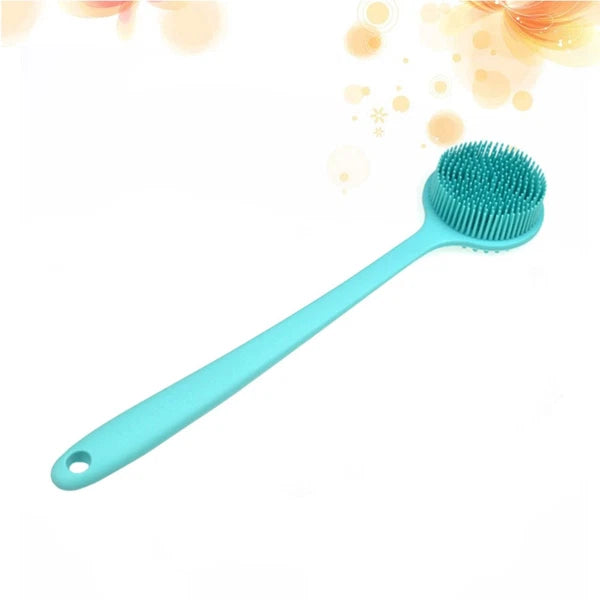 Silicone Bath Brush Back Exfoliator for Shower Body Care Long Handle