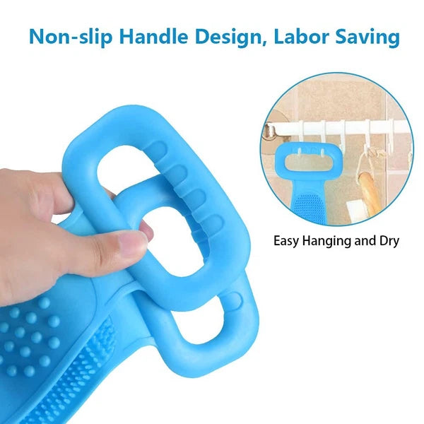 Body Brush Back Scrubber, Silicone Bath Shower Brush for Women and Man