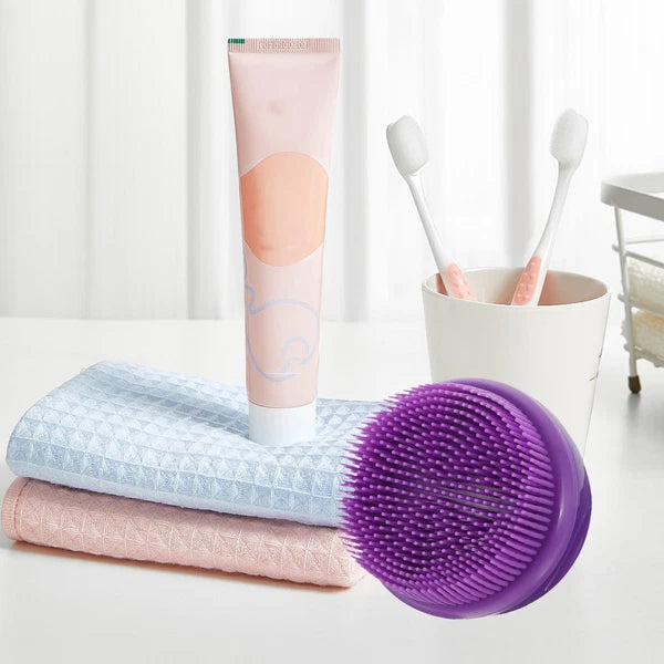 Bath Brush Child Man Soft Silicone Body Scrubber Exfoliating Shower