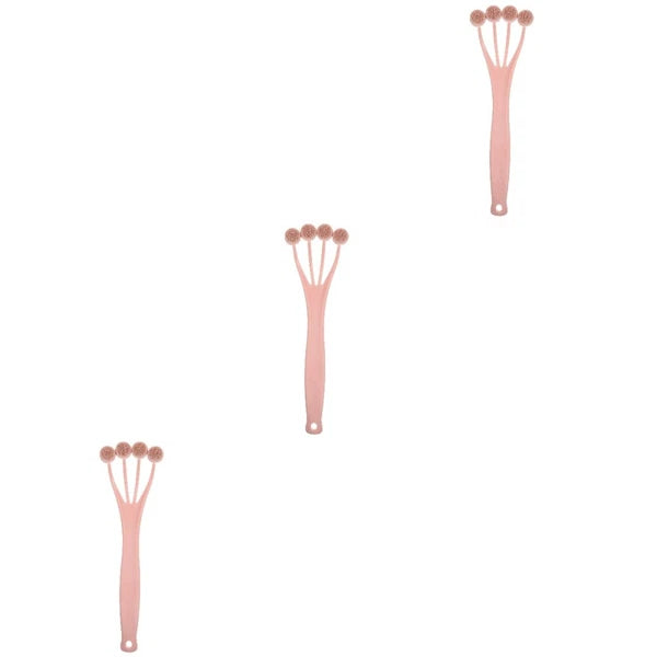 3 Count Exfoliating Bath Brush Shower Back Scrubber with Long Handle for Women