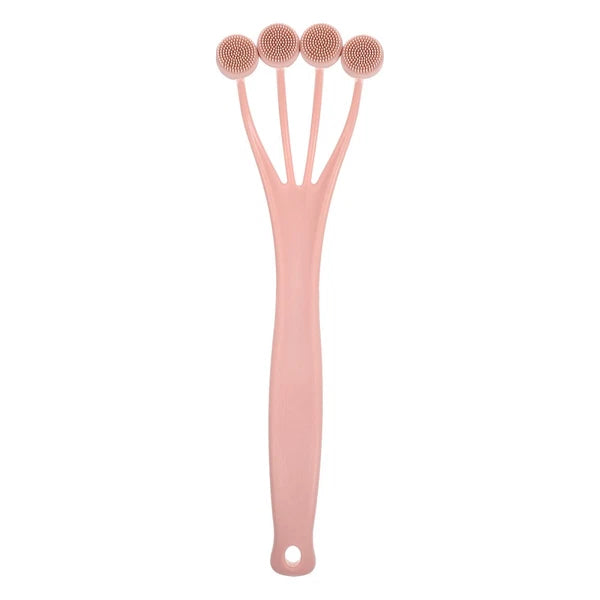 4 Pack Exfoliating Bath Brush Body Scrubber for Shower Long Handle