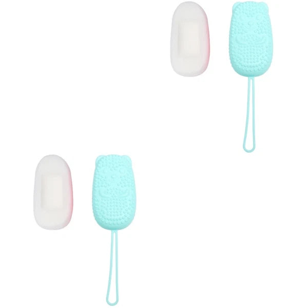 2 Pack Bath Scrubber Brush Exfoliating Body Shower Exfoliator Baby Back