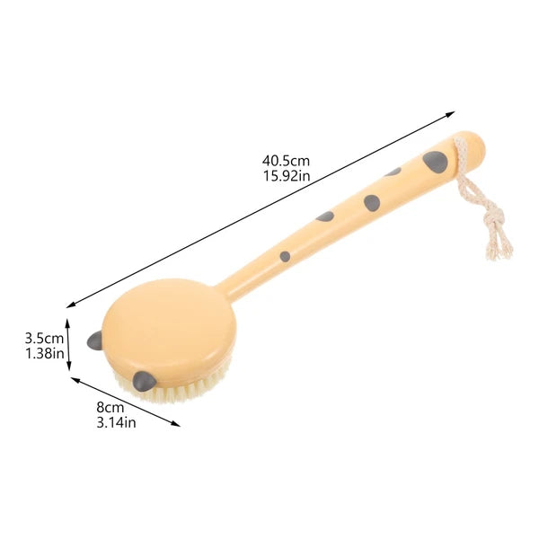Leopard Print Bath Brush Exfoliating Back Scrubber for Shower Brushes