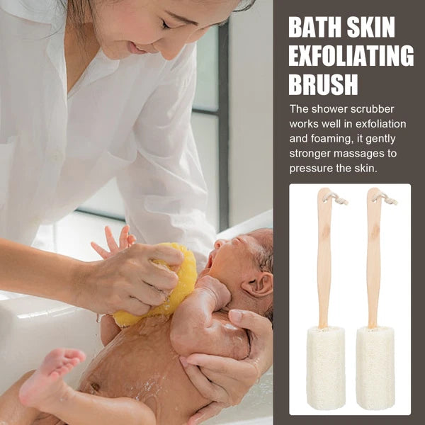 2 Pcs Loofah Bath Brush Miss Man Exfoliating Body Scrubber Shower
