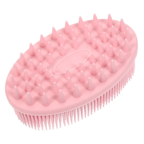 2 PCS Silicone Bath Brush Man Child Baby Hair Scrubber Scrubbers