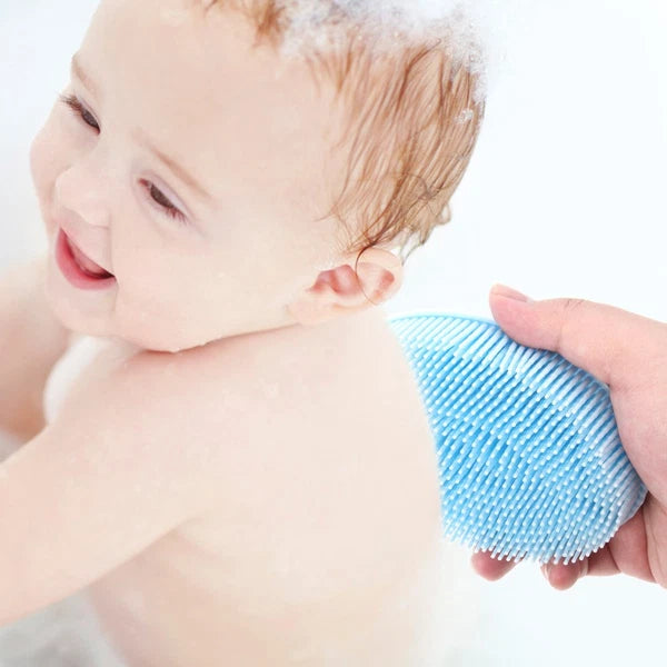 2 Count Silicone Bath Brush Body Brushes for Shower Baby Scalp Massage