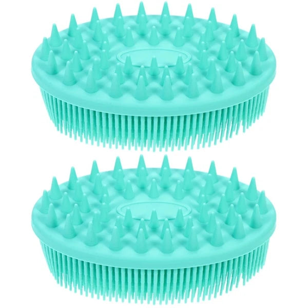 2 Pack Silicone Bath Brush Man Child Baby Adult Shower Practical