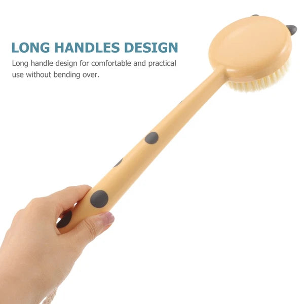 Leopard Print Bath Brush Exfoliating Back Scrubber for Shower Brushes