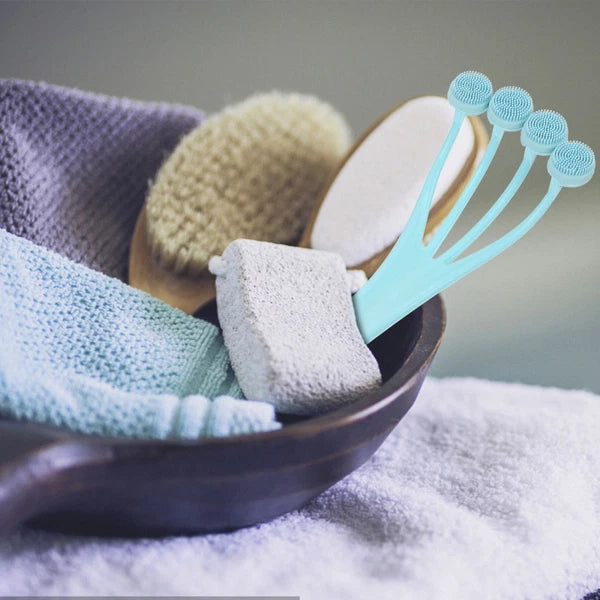 2 Pieces Exfoliating Bath Brush Miss Man Scrubber Practical Shower Body
