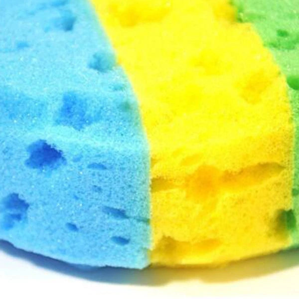 2 Pcs Body Cleaning Sponge Bath Brushes Miss Oval Sponges Scrubbers